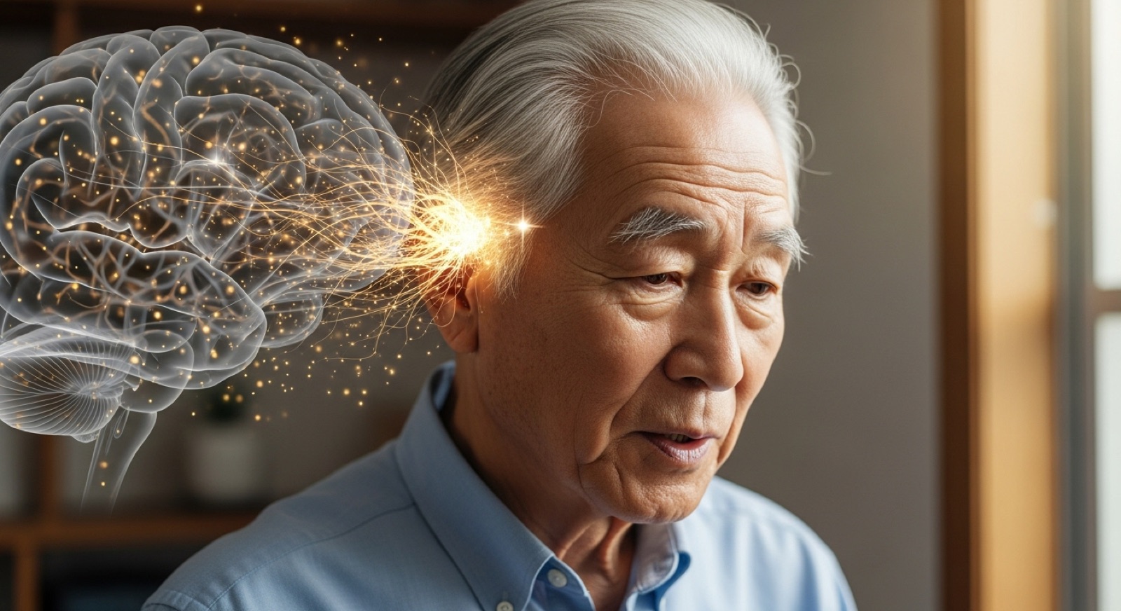 Imagen ilustrativa sobre plasticidad cerebral y lenguaje en el envejecimiento