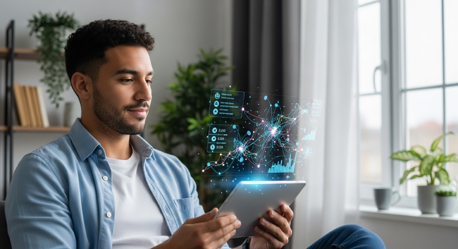 Visualización de datos con IA en un entorno de negocio