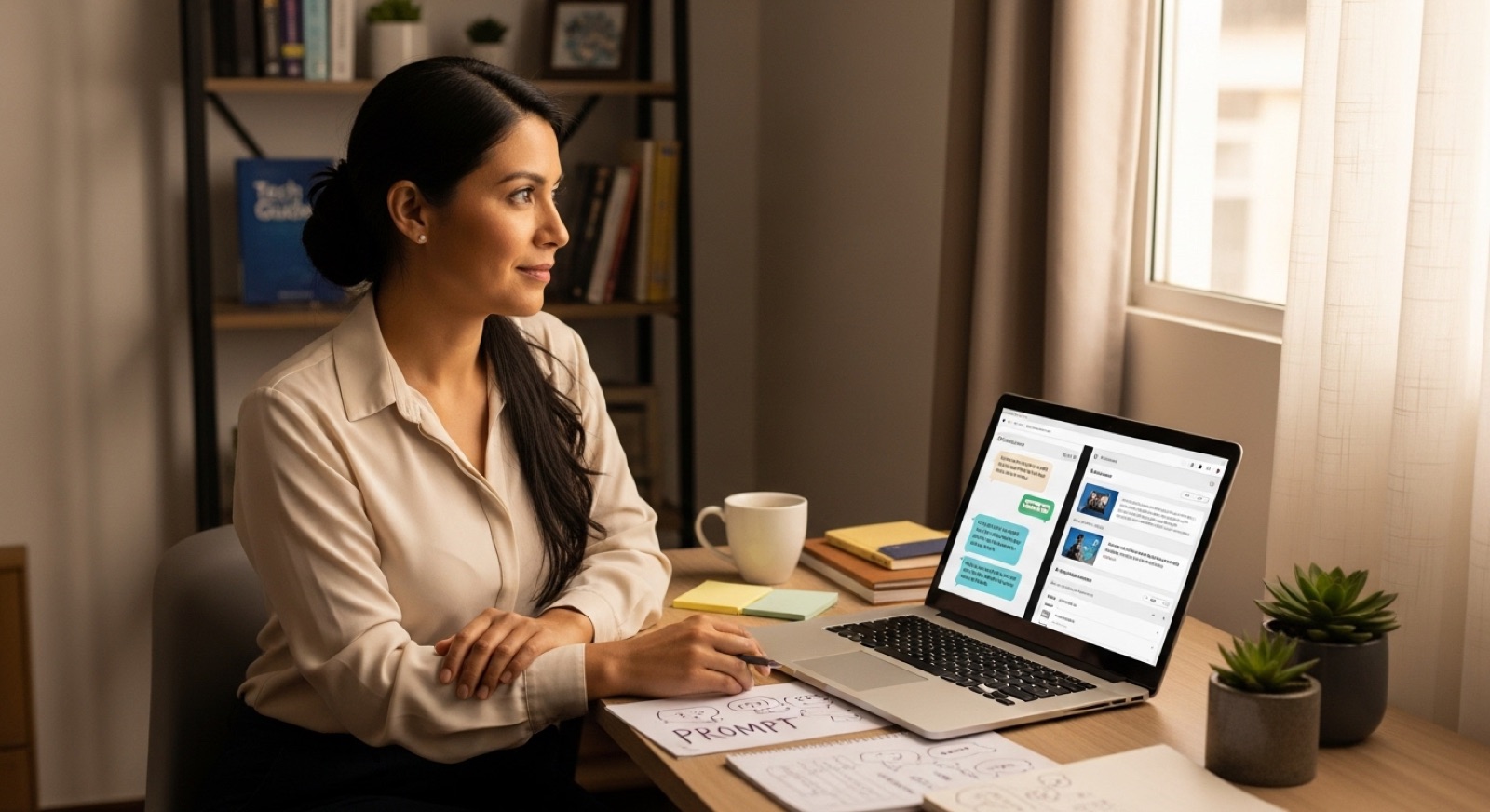 Profesionales usando IA en entornos de trabajo en Ecuador