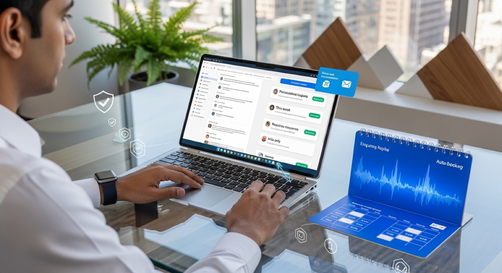 Productividad con IA en el correo: visual de calendario y bandeja priorizada
