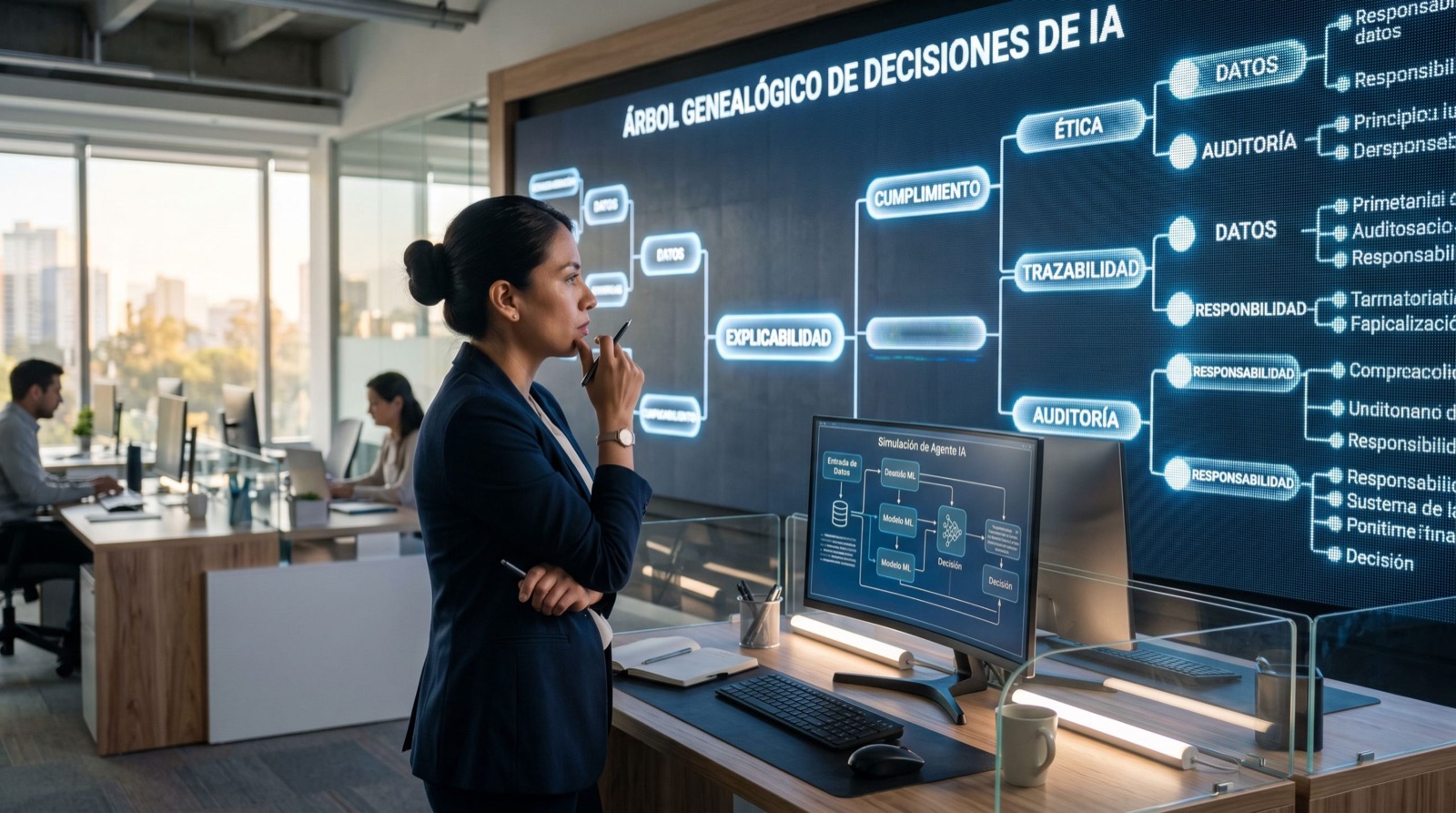 IA agéntica gobernada y gobernanza empresarial