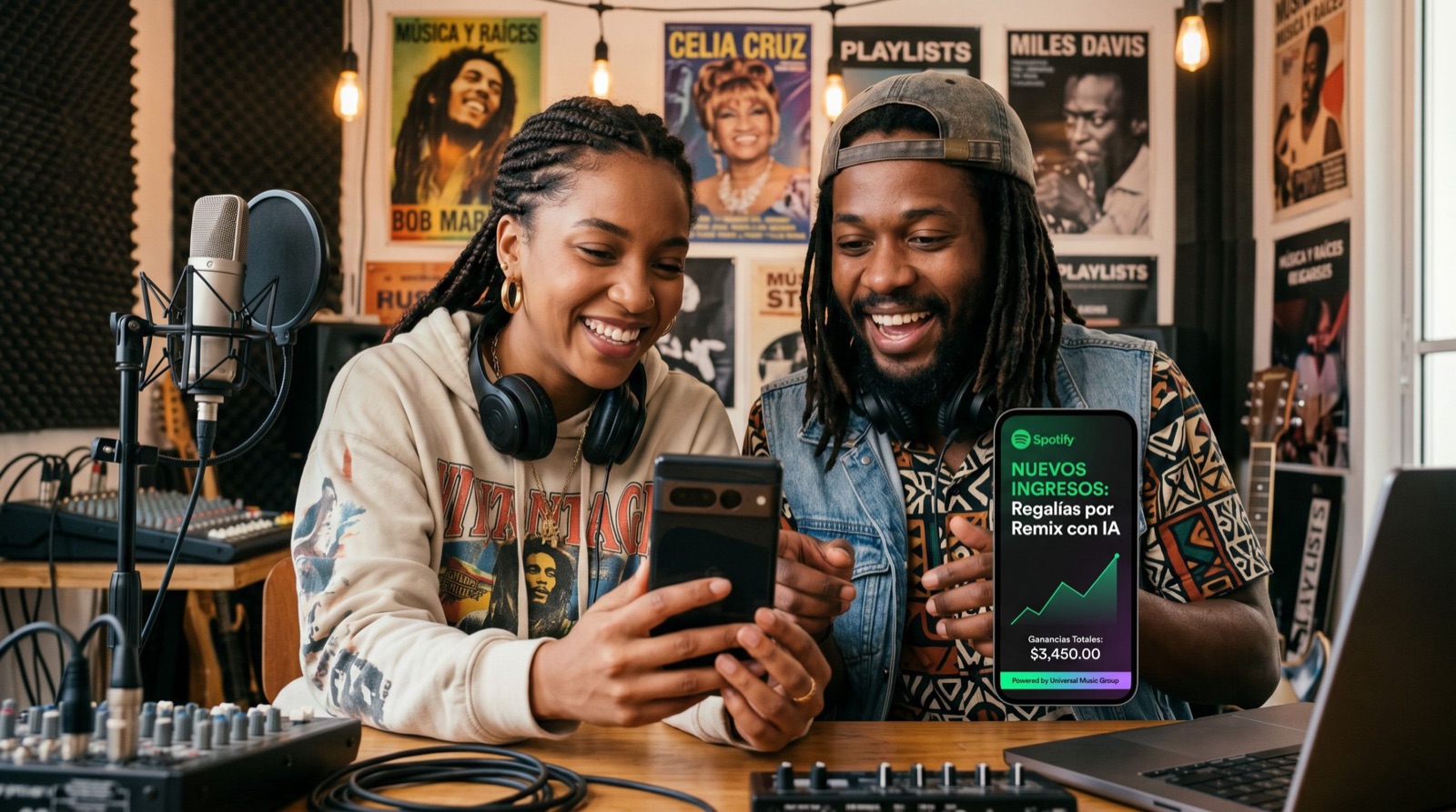 Música generada con inteligencia artificial: Spotify, Universal y el nuevo modelo de remixes y covers