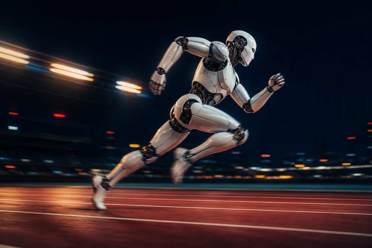 Un humanoide corrió los 100 metros más rápido que Usain Bolt. El titular es lo de menos.